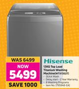 Hisense 13Kg Top Load Titanium Washing Machine WTX1302T