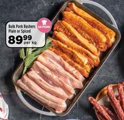Bulk Pork Rashers Plain Or Spiced-Per kg