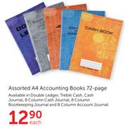 Assorted A4 Accounting Books 72 Page-Each