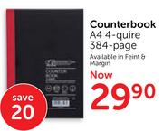 Counterbook A4 4-Quire 384-Page