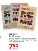 Croxley A4 72 Page-Each
