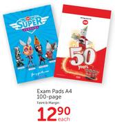Exam Pads A4 100-Page