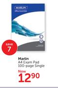 Marlin A4 Exam Pad-100 Page (Single)