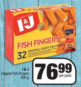 I&J Original Fish Fingers-800g Per Pack