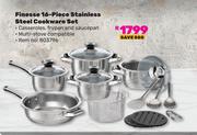 Finesee 16 Piece Stainless Steel Cookware Set