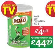 Nestle Milo Enegy Drink-500g Each