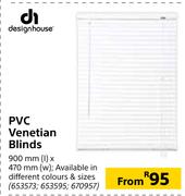 Designhouse PVC Venetian Blinds 900mm x 470mm
