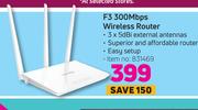 F3 300Mbps Wireless Router