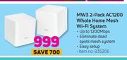 MW3 2 Pack AC1200 Whole Home Mesh WiFi System