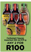 Carbsmart Sauces Assorted-For Any 2 x 330ml/375g