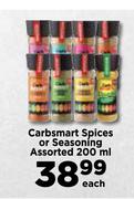 Carbsmart Spices Or Seasoning Assorted-200ml Each