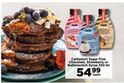 Carbsmart Sugar Free Chocolate, Strawberry Or Butterscotch Syrup-330ml Wach