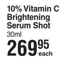 IQ 10 % Vitamin C Brightening Serum Shot-30ml Each