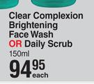 Himalaya Clear Complexion Brightening Face Wash Or Daily Scrub-150ml Each