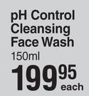 Benzaderm Ph Control Cleansing Face Wash-150ml Each