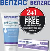 Benzaderm Ph Control Cleansing Face Wash-150ml Each