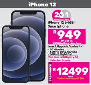2 x Apple iPhone 12 64GB Smartphone-On 1.3GB Red Core More Data