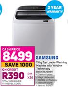 Samsung 15 Kg Top Loader Washing Machine With Wobble Technology WA15T5260BY