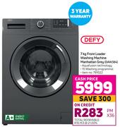Defy 7 Kg Front Loader Washing Machine (Manhattan Grey) DAW384