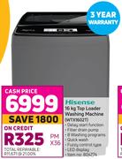 Hisense 16 Kg Top Loader Washing Machine WTX1602T