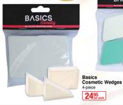Basics Cosmetic Wedges 4 Piece-Per Pack