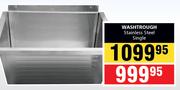 Washtrough Stainless Steel Single
