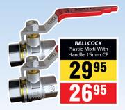 Plastic Mixfi Ballcock With Handle 15mm CP