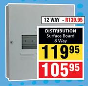 Surface Distribution Board 8 Way