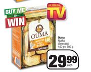 Ouma Rusks (Selected)-450g/500g Each
