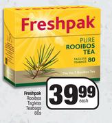 Freshpak Rooibos Tagless Teabags-80s Each