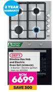 Defy Slimline Gas Hob & Electric Oven Set DCB843E