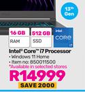 MSI 15.6"(39cm) Intel® Core™ i7 Processor
