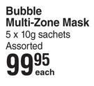 Skin Strategy Bubble Multi Zone Mask 5 x 10g Scahets Assorted-Each