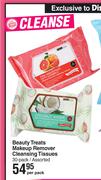 Beauty Treats Makeup Remover Cleansing Tissues 30 Pack Assorted-Per Pack