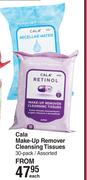 Cala Makeup Remover Cleansing Tissues 30 Pack Assorted-Each