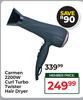 Carmen 2200W Curl Turbo Twister Hair Dryer