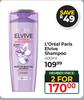 L'Oreal Paris Elvive Shampoo-For 2 x 400ml