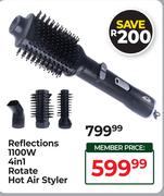 Reflections 1100W 4 In 1 Rotate Hot Air Styler