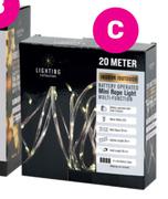 20m Mini Rope Light Battery Operated