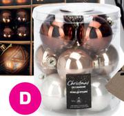 60cm Iridescent Baubles Natural