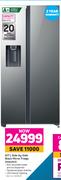 Samsung 617L Side By Side Black Mirror Fridge RS64R53