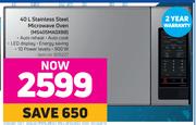 Samsung 40L Stainless Steel Microwave Oven MS405MADXBB
