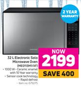 Samsung 32L Electronic Solo Microwave Oven ME0113M1/XF