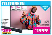 Telefunken 32" (81cm) LED TV TLEDD-32HD