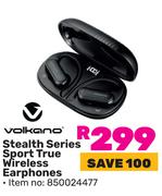 Volkano Stealth Series Sport True Wireless Earphones