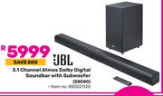 JBL 3.1 Channel Atmos Dolby Digital Soundbar With Subwoofer SB580