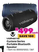 Volkano Cyclone Series Portable Bluetooth Speaker-Each