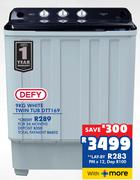 Defy 9Kg White Twin Tub DTT169