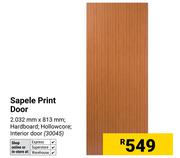 Sapele Print Door 2032mm x 813mm
