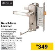 Dortello Nera 3 Lever Lock Set